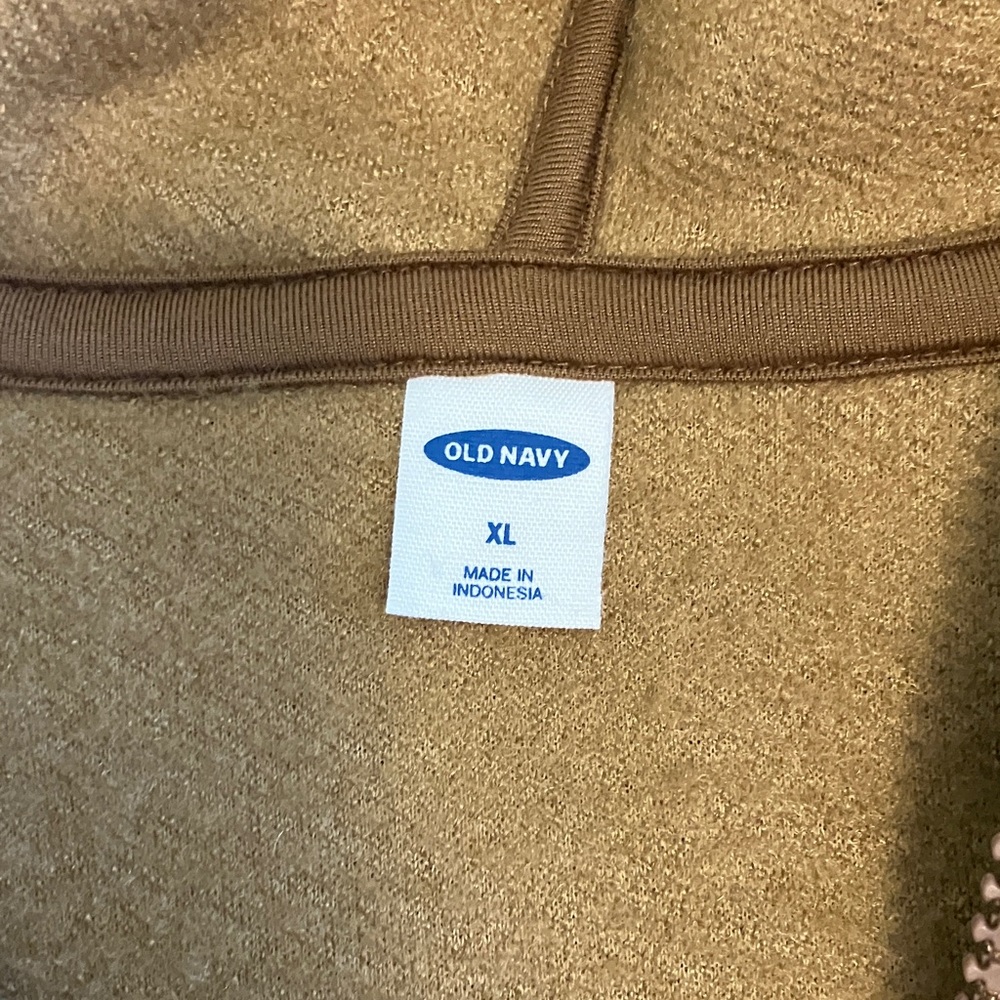 Old Navy Brown Sherpa Pullover - Picture 2 of 5